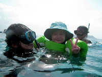 お子様シュノーケリング